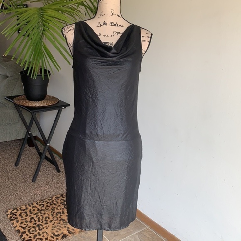 GAP Dress Drape Neck Black Dress
